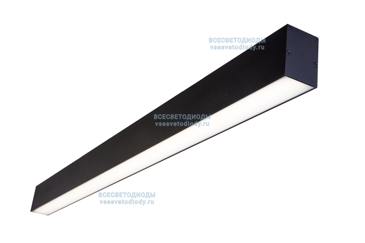 Светильник профильный L70 162W, 4515 мм, 5000К, черный, накладной, IP 40