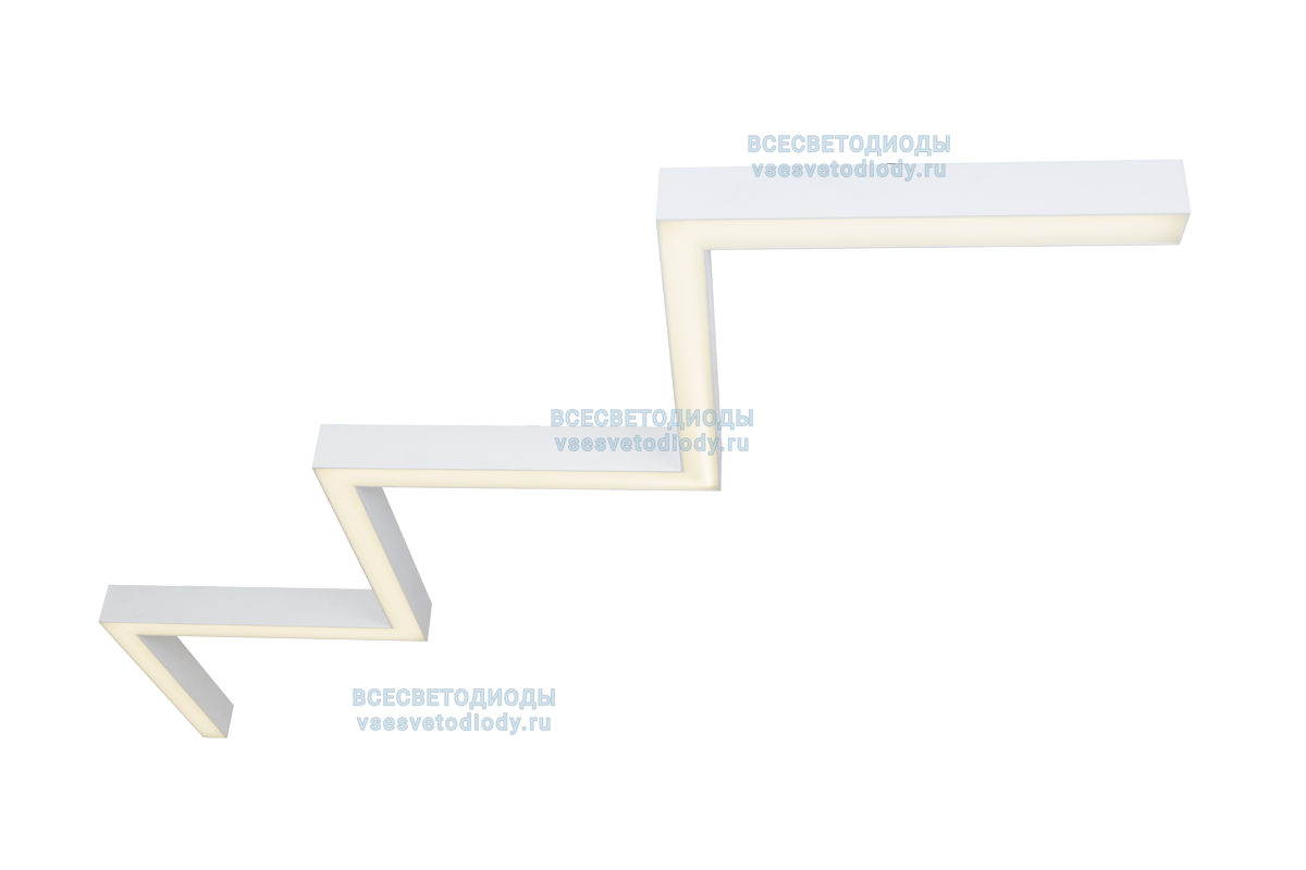 Светильник Snake 216W, 1050 мм*6, 4000К, с протоколом управления Dali, белый, накладной, IP 40